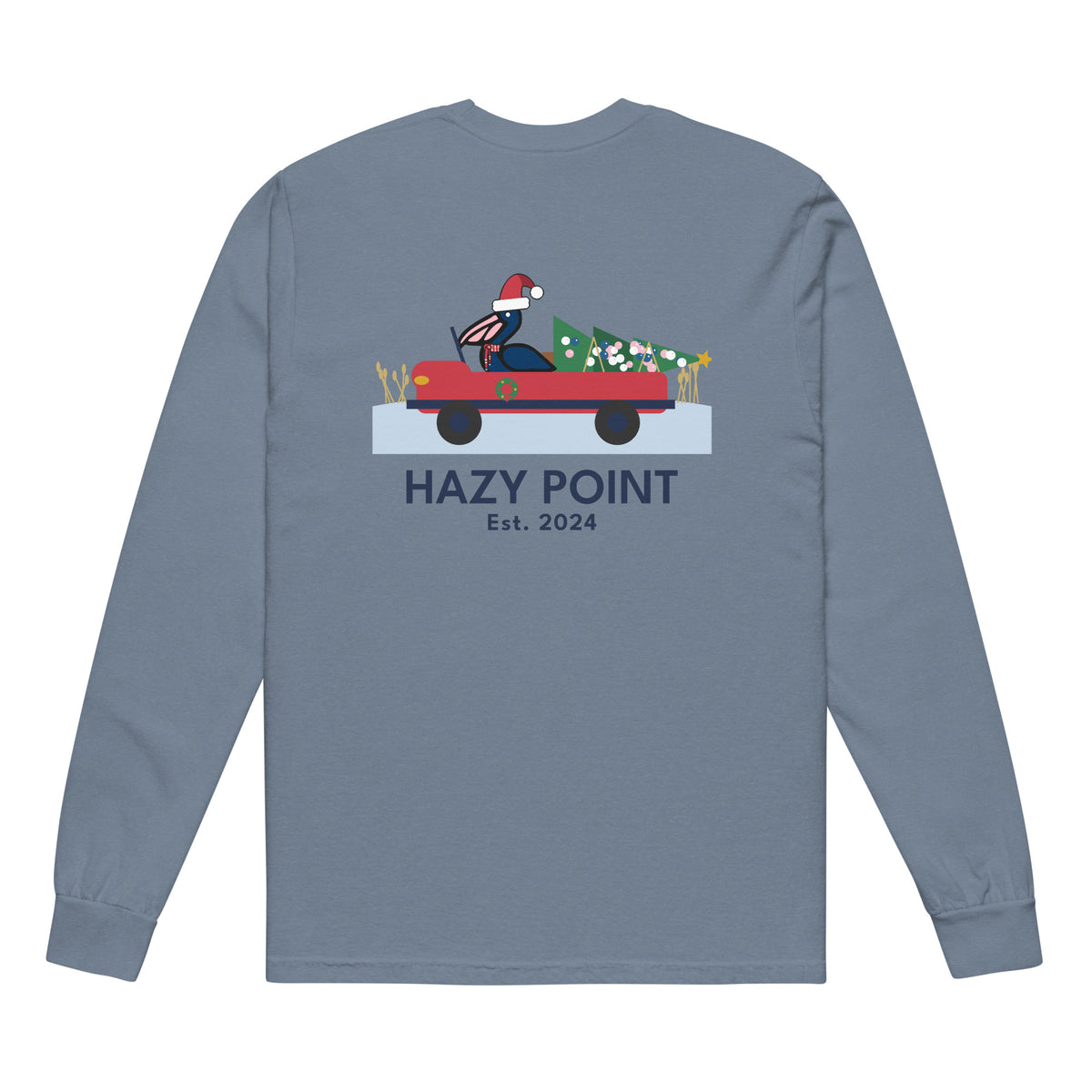 Beach Truck Christmas Long Sleeve Tee
