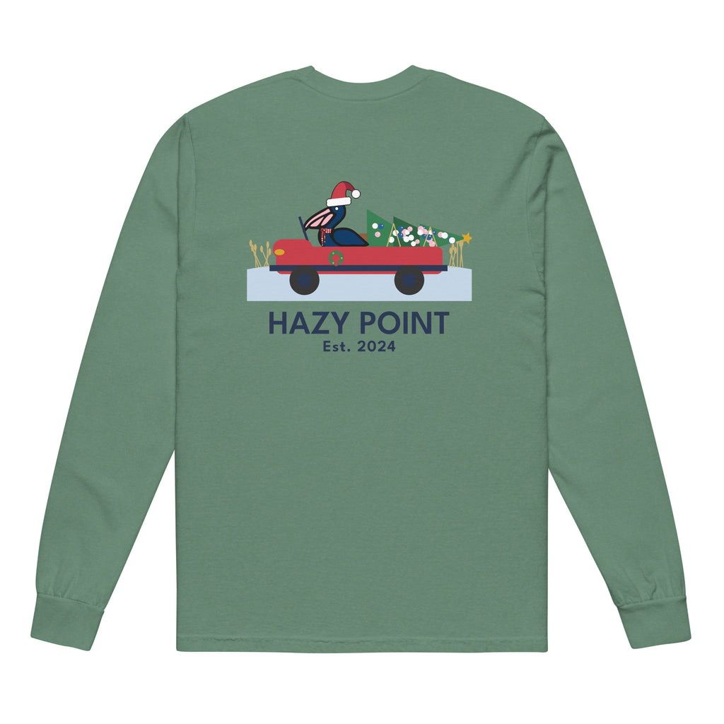 Beach Truck Christmas Long Sleeve Tee