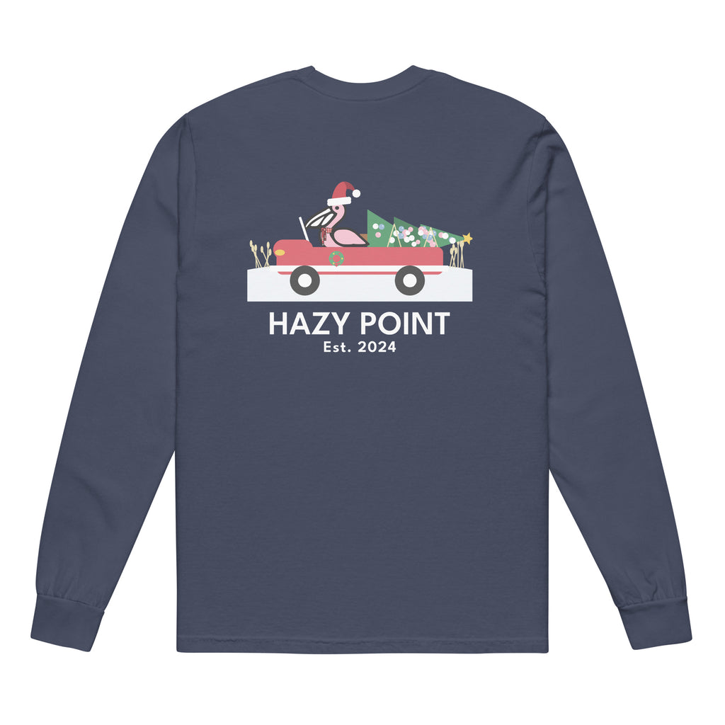 Beach Truck Christmas Long Sleeve Tee