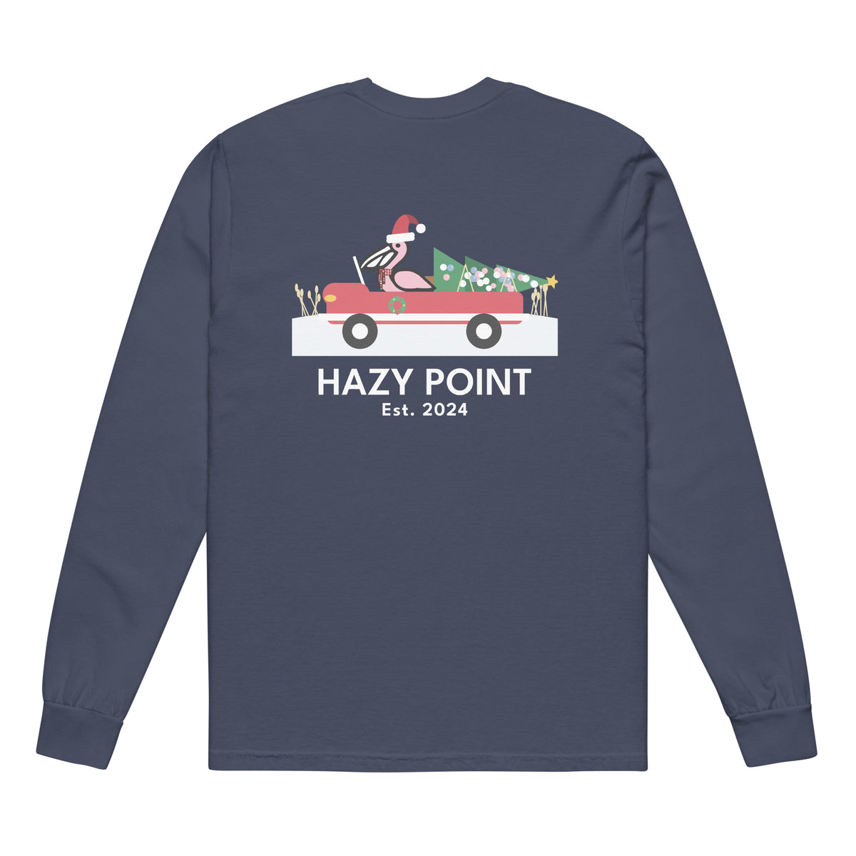 Beach Truck Christmas Long Sleeve Tee