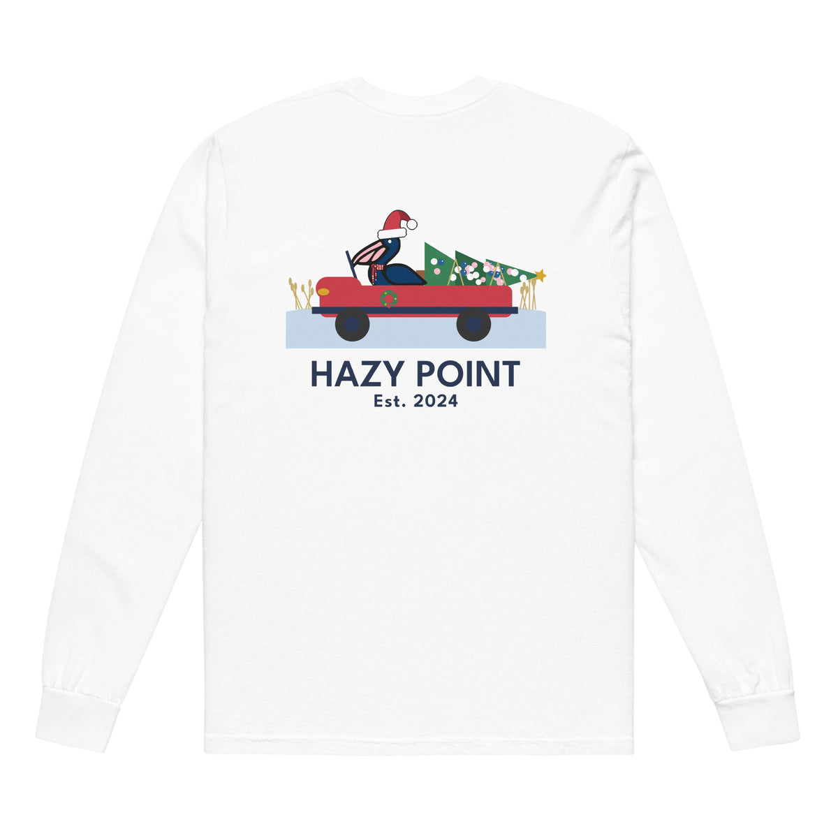 Beach Truck Christmas Long Sleeve Tee