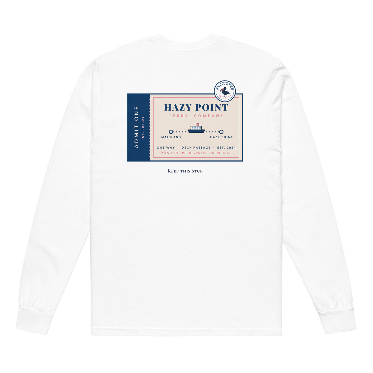 Ferry Ticket Long Sleeve Tee
